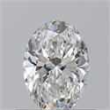 Diamante Natural 0.52 quilates, Ovalado , Color F, claridad VS2 y certificado GIA