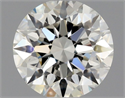 Natural Diamond 0.54 Carats, Round with Excellent Cut, J Color, VVS1 Clarity and Certified by GIA