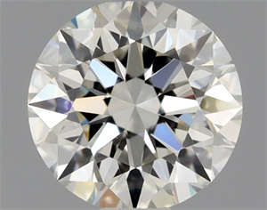 Picture of Natural Diamond 0.54 Carats, Round with Excellent Cut, J Color, VVS1 Clarity and Certified by GIA