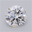 Lab Grown Diamond 1.51 Carats, Round with Ideal Cut, D Color, VVS2 Clarity and Certified by IGI