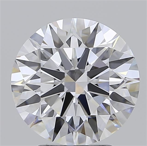 Picture of Lab Grown Diamond 3.05 Carats, Round with Ideal Cut, D Color, IF Clarity and Certified by IGI