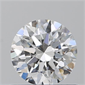 Natural Diamond 0.72 Carats, Round with Excellent Cut, F Color, VVS1 Clarity and Certified by GIA