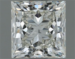 Picture of Natural Diamond 0.90 Carats, Princess with  Cut, H Color, IF Clarity and Certified by IGI