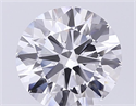 Lab Grown Diamond 1.03 Carats, Round with Ideal Cut, D Color, VS1 Clarity and Certified by IGI