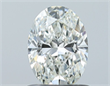 Natural Diamond 0.80 Carats, Oval with  Cut, I Color, VVS2 Clarity and Certified by GIA