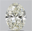 Natural Diamond 1.70 Carats, Oval with  Cut, I Color, IF Clarity and Certified by IGI