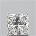 Natural Diamond 1.01 Carats, Princess with  Cut, G Color, SI1 Clarity and Certified by GIA