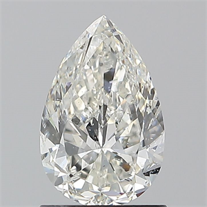 Picture of Natural Diamond 1.20 Carats, Pear with  Cut, H Color, SI2 Clarity and Certified by GIA