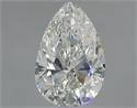 Natural Diamond 0.71 Carats, Pear with  Cut, H Color, SI1 Clarity and Certified by GIA