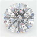 Lab Grown Diamond 3.04 Carats, Round with Excellent Cut, D Color, VVS2 Clarity and Certified by GIA