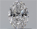 Natural Diamond 0.52 Carats, Oval with  Cut, D Color, SI1 Clarity and Certified by GIA