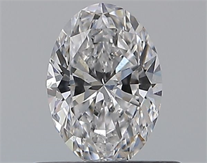 Picture of Natural Diamond 0.52 Carats, Oval with  Cut, D Color, SI1 Clarity and Certified by GIA