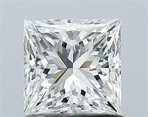 Picture of Natural Diamond 1.00 Carats, Princess with  Cut, G Color, SI1 Clarity and Certified by GIA