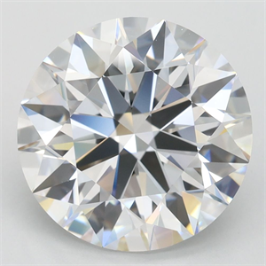 Picture of Lab Grown Diamond 4.32 Carats, Round with Ideal Cut, D Color, IF Clarity and Certified by IGI