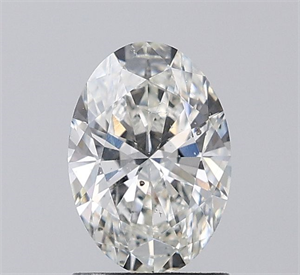 Picture of Natural Diamond 1.01 Carats, Oval with  Cut, I Color, SI1 Clarity and Certified by GIA