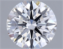 Lab Grown Diamond 1.02 Carats, Round with Ideal Cut, D Color, VVS2 Clarity and Certified by IGI