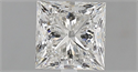 Natural Diamond 1.03 Carats, Princess with  Cut, H Color, VS1 Clarity and Certified by GIA