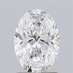 Picture of Natural Diamond 1.02 Carats, Oval with  Cut, H Color, SI2 Clarity and Certified by GIA