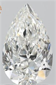 Diamante Natural 1.20 quilates, De pera , Color G, claridad SI1 y certificado GIA