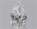 Natural Diamond 0.70 Carats, Pear with  Cut, E Color, SI2 Clarity and Certified by GIA