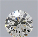Natural Diamond 0.40 Carats, Round with Very Good Cut, J Color, SI1 Clarity and Certified by IGI