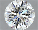 Diamante Natural 0.54 quilates, Redondo , Color I, claridad VVS1 y certificado GIA