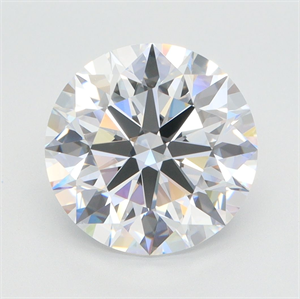 Picture of Lab Grown Diamond 4.01 Carats, Round with Ideal Cut, D Color, VVS1 Clarity and Certified by IGI
