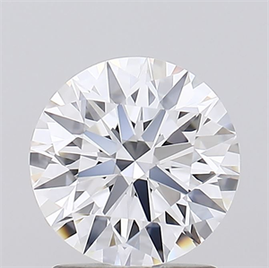 Picture of Lab Grown Diamond 1.65 Carats, Round with Ideal Cut, D Color, IF Clarity and Certified by IGI