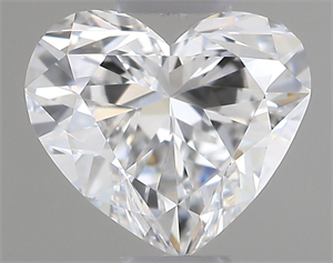 Picture of Natural Diamond 0.41 Carats, Heart with  Cut, E Color, VVS1 Clarity and Certified by GIA