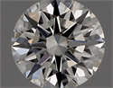 Natural Diamond 0.42 Carats, Round with Excellent Cut, I Color, VVS1 Clarity and Certified by GIA