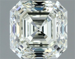 Picture of Natural Diamond 1.00 Carats, Asscher with  Cut, K Color, VVS2 Clarity and Certified by IGI