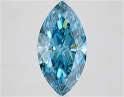 Picture of Lab Grown Diamond 3.50 Carats, Marquise with  Cut, Fancy Vivid Blue Color, VS1 Clarity and Certified by IGI