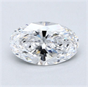Natural Diamond 1.20 Carats, Oval with  Cut, D Color, VS1 Clarity and Certified by GIA