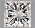 Natural Diamond 0.50 Carats, Princess with  Cut, H Color, VVS2 Clarity and Certified by GIA