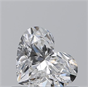 Natural Diamond 0.50 Carats, Heart with  Cut, E Color, SI1 Clarity and Certified by GIA