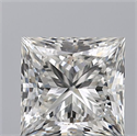 Natural Diamond 0.80 Carats, Princess with  Cut, G Color, VS1 Clarity and Certified by GIA