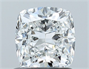 Natural Diamond 1.01 Carats, Cushion with  Cut, F Color, VVS2 Clarity and Certified by GIA