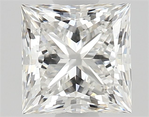Picture of Natural Diamond 0.61 Carats, Princess with  Cut, G Color, VVS2 Clarity and Certified by GIA