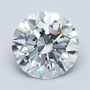 Picture of Natural Diamond 1.61 Carats, Round with Excellent Cut, D Color, VVS1 Clarity and Certified by GIA
