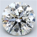 Natural Diamond 3.77 Carats, Round with Very Good Cut, I Color, VVS2 Clarity and Certified by GIA