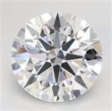 Lab Grown Diamond 3.11 Carats, Round with Ideal Cut, D Color, IF Clarity and Certified by IGI