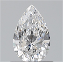 Natural Diamond 0.70 Carats, Pear with  Cut, D Color, VVS1 Clarity and Certified by GIA