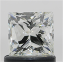 Diamante Natural 0.96 quilates, Princesa , Color J, claridad VS2 y certificado GIA