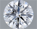 Lab Grown Diamond 1.21 Carats, Round with Ideal Cut, E Color, VVS1 Clarity and Certified by IGI