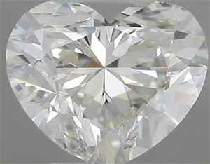 Picture of Natural Diamond 0.40 Carats, Heart with  Cut, I Color, VS2 Clarity and Certified by IGI