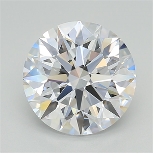Picture of Lab Grown Diamond 4.96 Carats, Round with Excellent Cut, D Color, IF Clarity and Certified by GIA