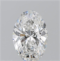 Natural Diamond 1.01 Carats, Oval with  Cut, G Color, SI1 Clarity and Certified by GIA