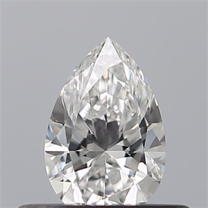 Picture of Natural Diamond 0.31 Carats, Pear with  Cut, E Color, VVS2 Clarity and Certified by GIA