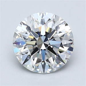 Foto Diamante Natural 1.42 quilates, Redondo , Color F, claridad VVS2 y certificado GIA de