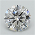 Lab Grown Diamond 1.26 Carats, Round with Ideal Cut, E Color, VS1 Clarity and Certified by IGI